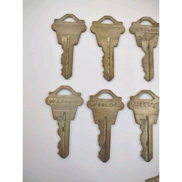 11 Vintage WESLOCK Keys Lot - Picture 2 of 12
